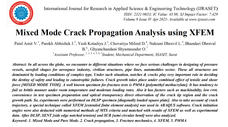 Mixed mode crack analysis paper